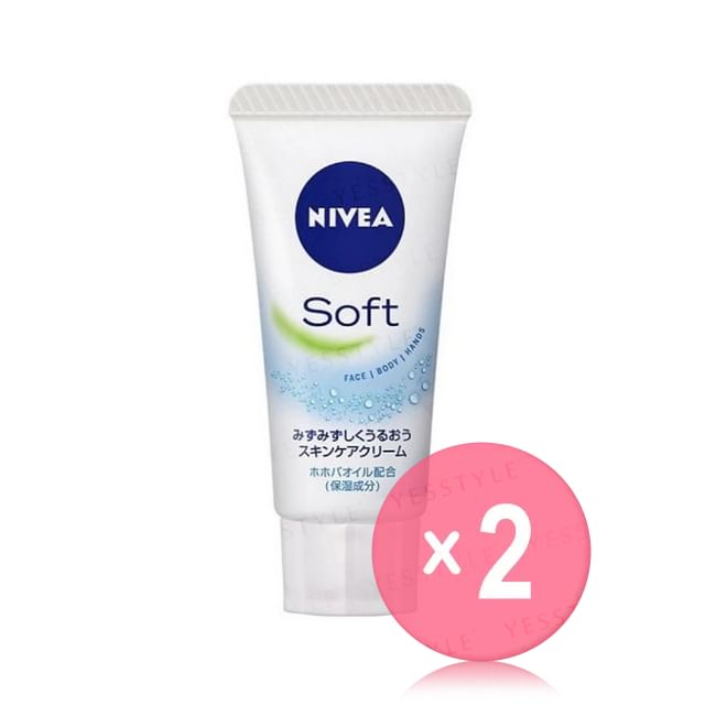 Nivea Japan-Soft Skin Care Cream 2pcs Bundle Set