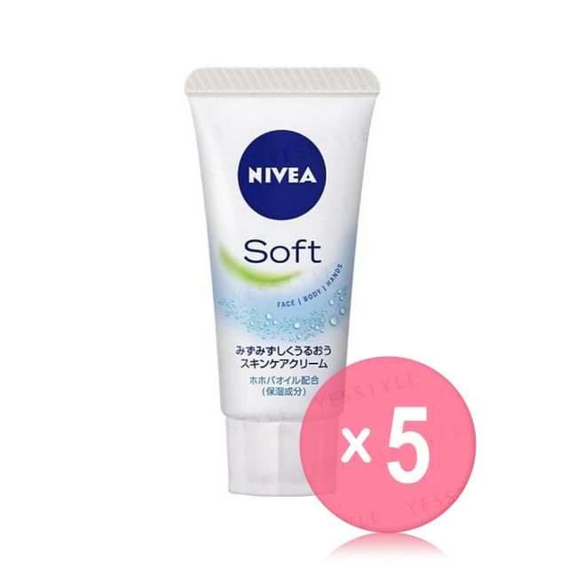 Nivea Japan-Soft Skin Care Cream 5pcs Bundle Set