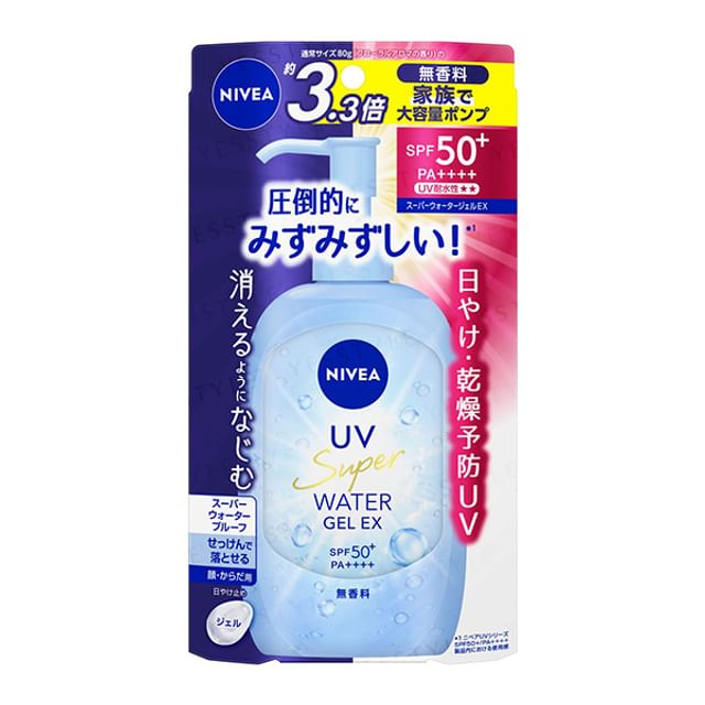 Nivea Japan - UV Super Water Gel EX SPF 50+ PA++++ Pump | YesStyle
