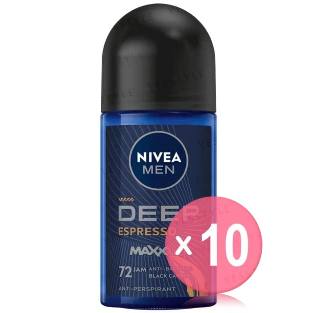 NIVEA-Men Deep Espresso Deodorant Roll On 10pcs Bundle Set