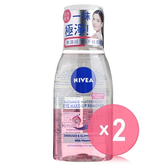 NIVEA-Radiance Waterproof Eye Make-Up Remover 2pcs Bundle Set