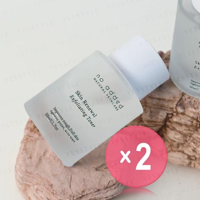 no added-Skin Renewal Exfoliating Toner Mini 2pcs Bundle Set