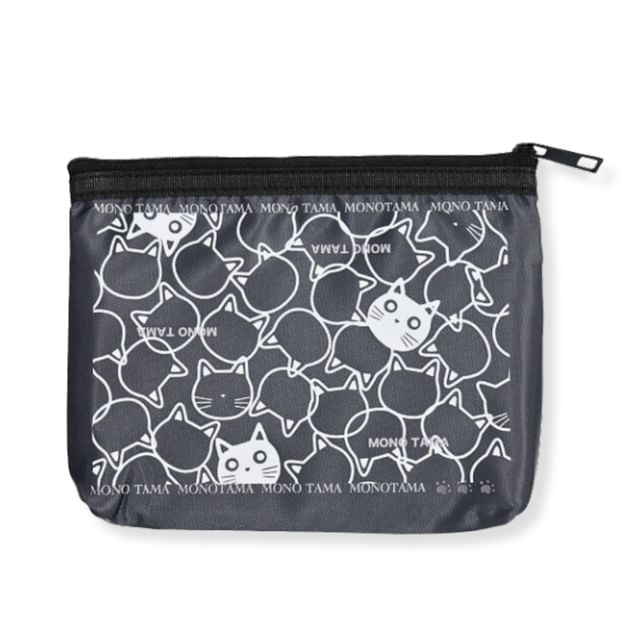 noafamily-Black White Cat Multi-Compartment Pouch