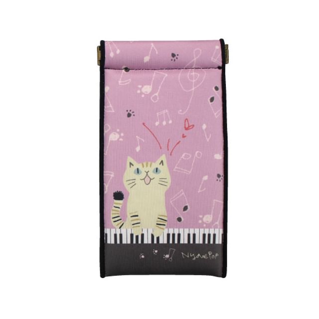 noafamily-Cat Eyeglasses Pouch Purple