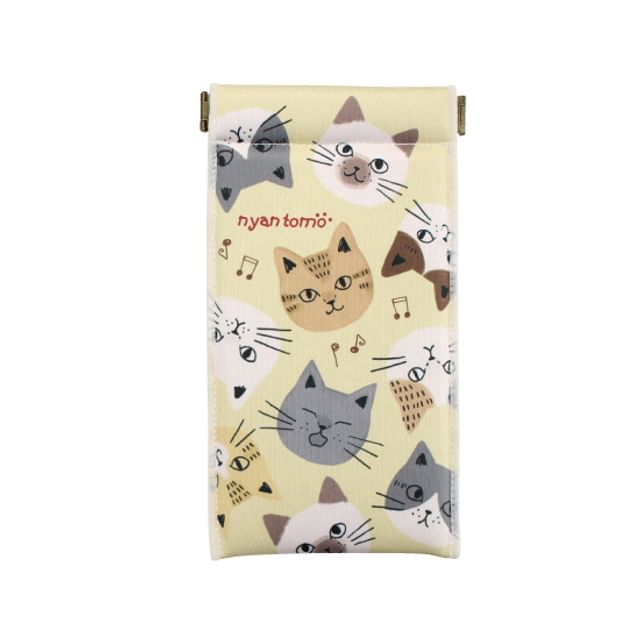 noafamily-Cat Eyeglasses Pouch Yellow