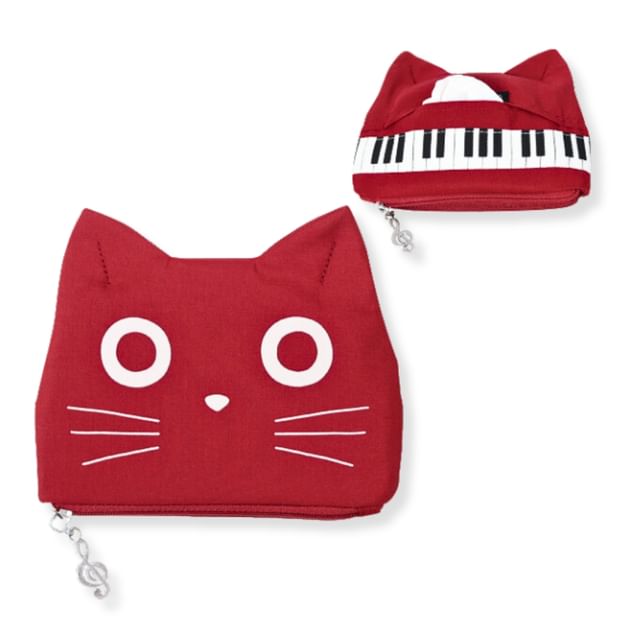 noafamily-Cat Music Tissue Pouch Red