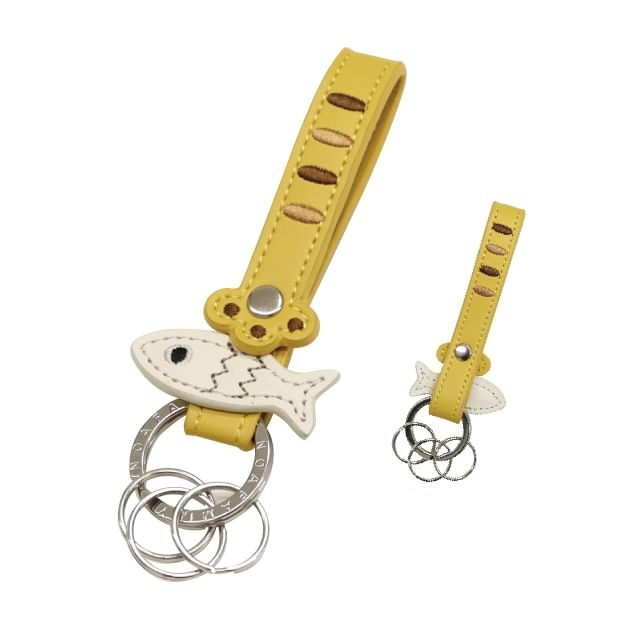 noafamily-Cat Paw Catch Keyring Mustard