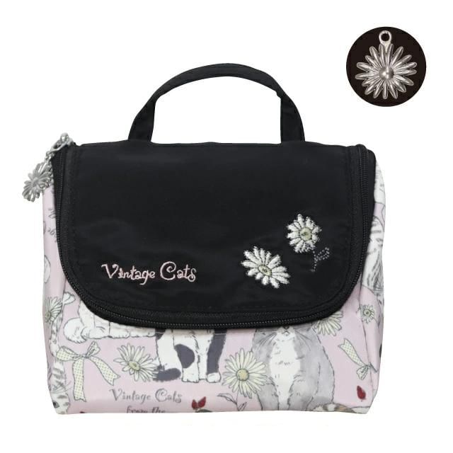 noafamily-Cat Print Makeup Pouch