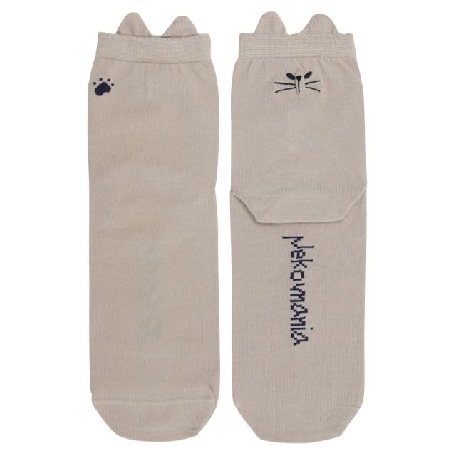 noafamily-Cat Socks Beige