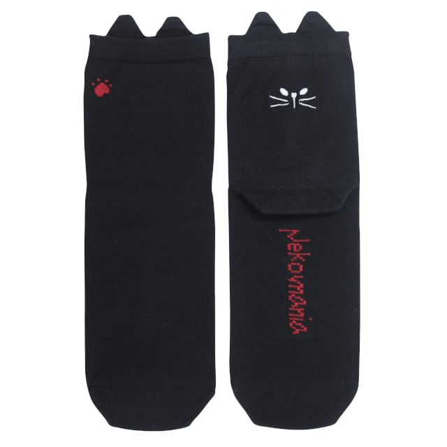 noafamily-Cat Socks Black