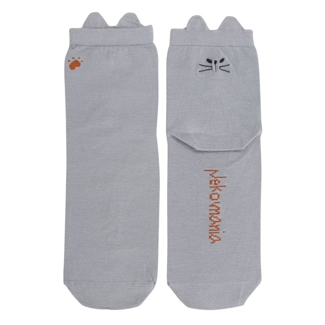 noafamily-Cat Socks Grey