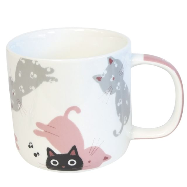 noafamily-Cat Tama-chan Ceramic Drinking Cup Pink