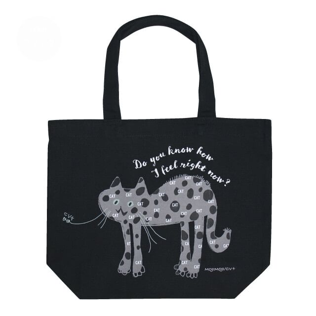 noafamily-Spotted Cat Tote Bag Black