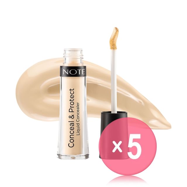 NOTE-Conceal Protect Liquid Concealer - 7 Colors 5pcs Bundle Set