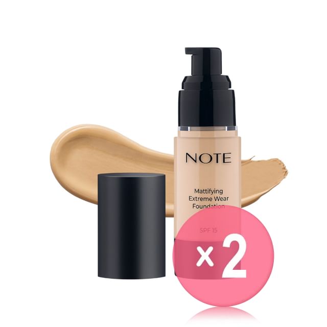 NOTE-Mattifying Extreme Wear Foundation - 7 Shades 2pcs Bundle Set
