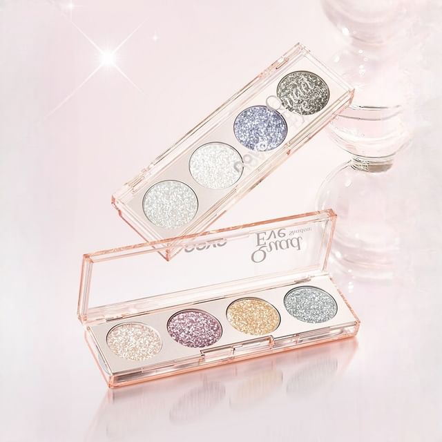 NOVO-Dazzling Vivid Quad Eyeshadow Palette - Palette de 4 ombres à paupières scintillantes