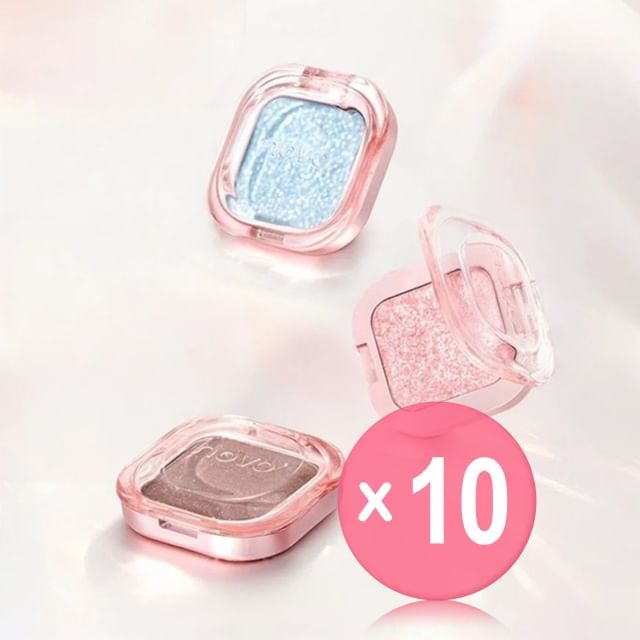 NOVO-Ice Translucent Flow Multi-Purpose Pressed Powder - 9 Colors 10pcs Bundle Set