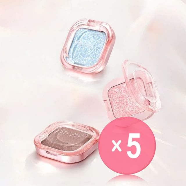 NOVO-Ice Translucent Flow Multi-Purpose Pressed Powder - 9 Colors 5pcs Bundle Set