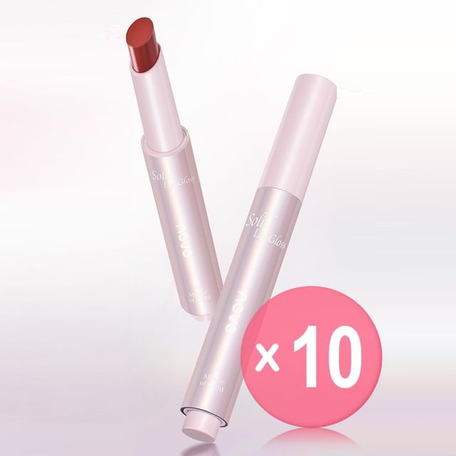 NOVO-Luminous Mirror Solid Lip Gloss - 6 Colors 10pcs Bundle Set