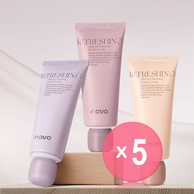 NOVO-Moisturizing Perfumed Hand Cream - 3 Flavors 5pcs Bundle Set