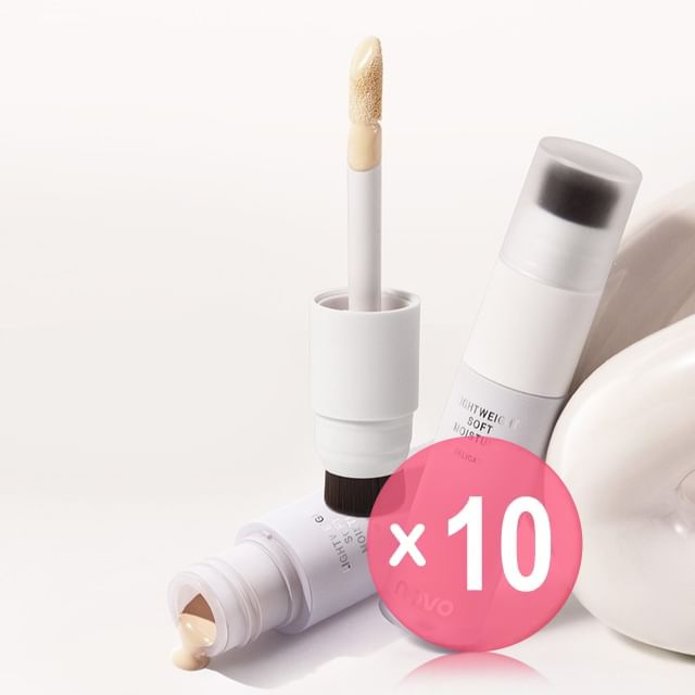 NOVO-Refreshing Soft Foundation - 2 Shades 10pcs Bundle Set