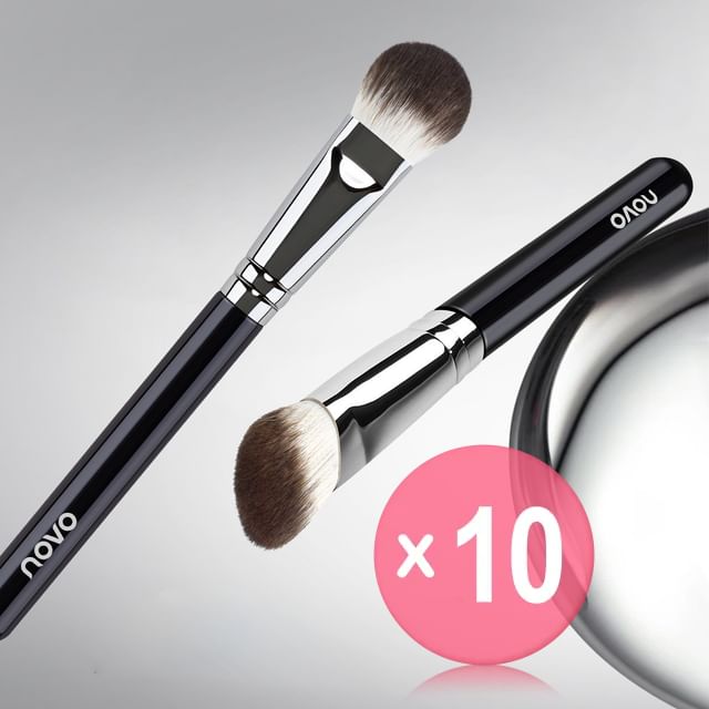 NOVO-Soft Highlight Blush Brush 10pcs Bundle Set