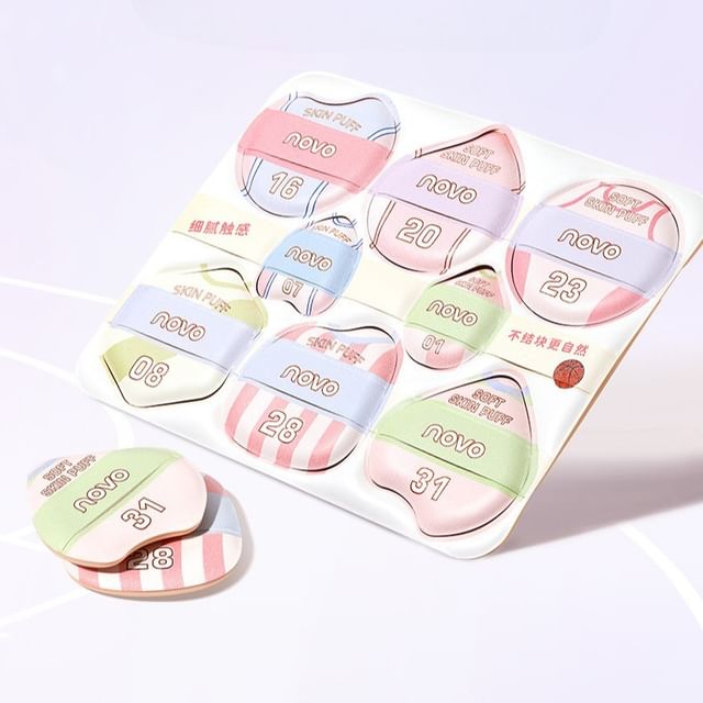 NOVO-Soft Skin-friendly Powder Puff Set