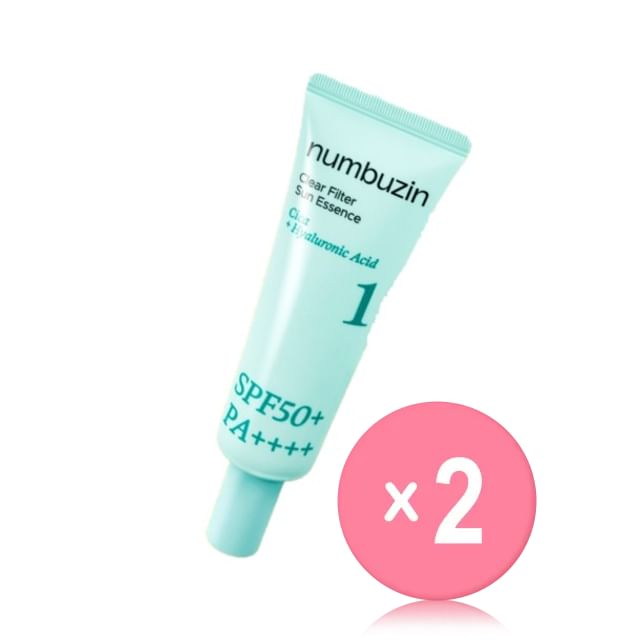 numbuzin-No1 Clear Filter Sun Essence 2pcs Bundle Set - Crème solaire pack duo