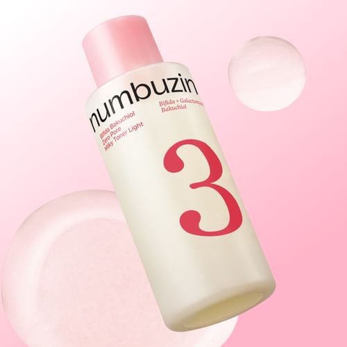 numbuzin - No.3 Bifida Bakuchiol Zero Pore Milky Toner Light