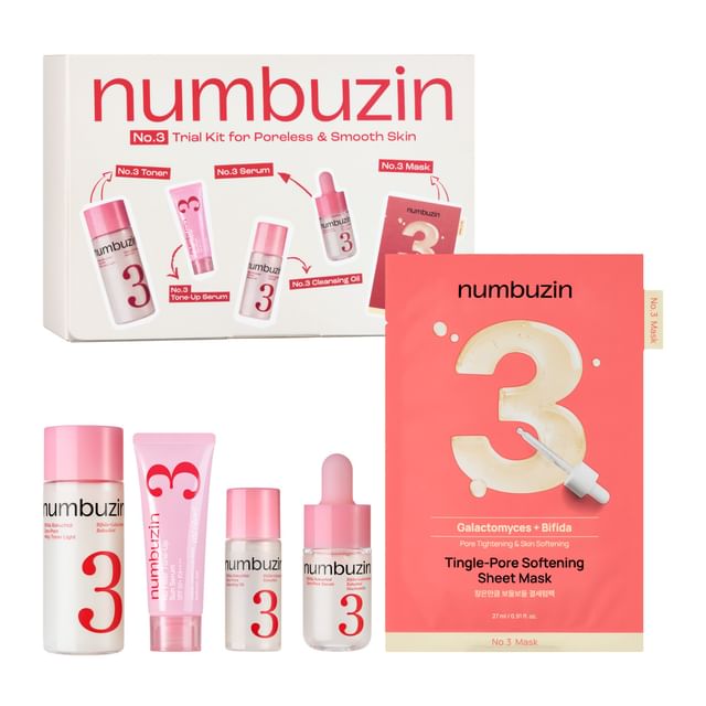 numbuzin-No3 Trial Kit for Poreless Smooth Skin