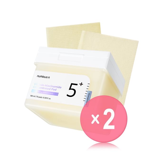 numbuzin - No.5+ Glutathione Vitamin-Niacinamide Concentrated Pad 2pcs Bundle Set