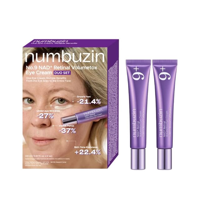 numbuzin-No9 NAD Retinal Volumetox Eye Cream Duo Set - Duo crèmes yeux-2 Pièces