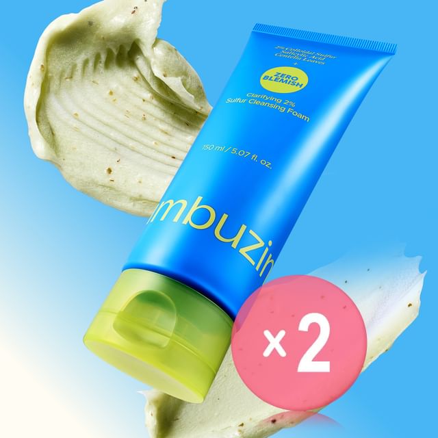 numbuzin-Zero Blemish Clarifying 2 Sulfur Cleansing Foam 2pcs Bundle Set