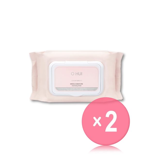 O HUI-Miracle Moisture Cleansing Sheet 2pcs Bundle Set