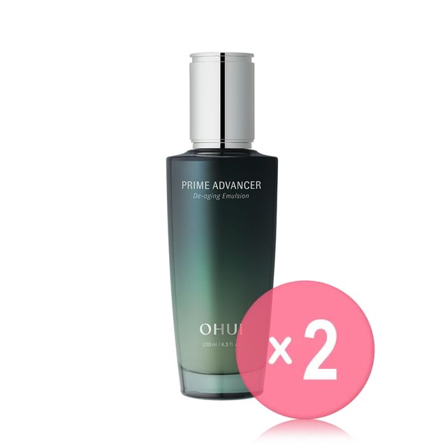 O HUI-Prime Advancer De-aging Emulsion 2pcs Bundle Set