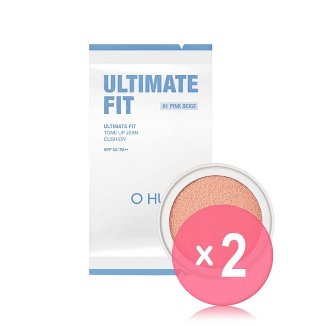 O HUI-Ultimate Fit Tone Up Jean Cushion Refill Only 2pcs Bundle Set