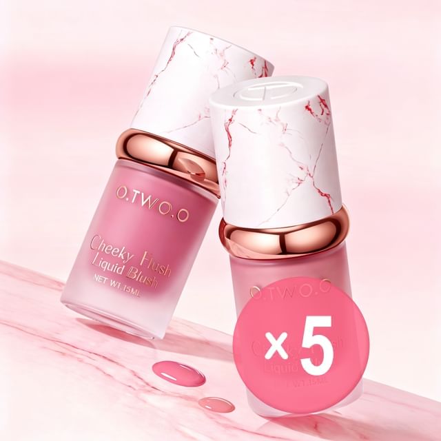 O-TWO-O-Cheeky Flush Liquid Blush 5pcs Bundle Set