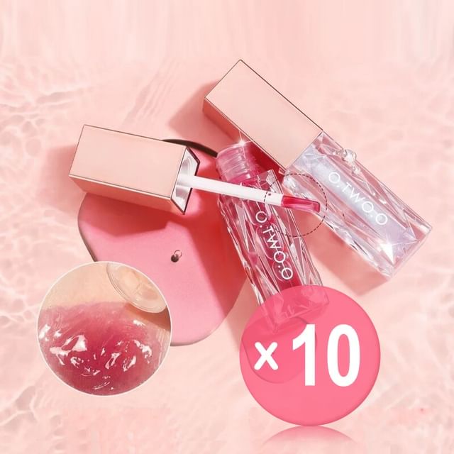 O-TWO-O-Clear Crystal Berry Lip Gloss 1-3 10pcs Bundle Set