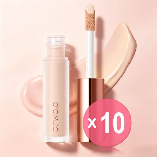 O-TWO-O-High Coverage Liquid Concealer - 4 Shades 10pcs Bundle Set