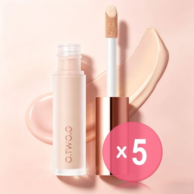 O-TWO-O-High Coverage Liquid Concealer - 4 Shades 5pcs Bundle Set