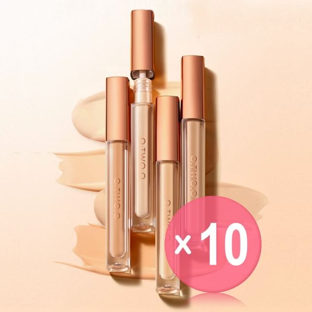 O-TWO-O-Lightweight And Seamless Concealer - 4 Colors 10pcs Bundle Set