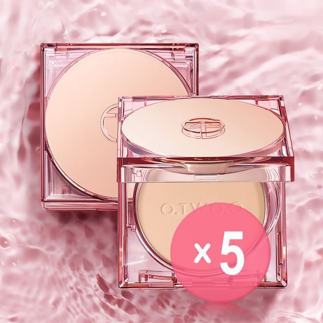 O-TWO-O-Mist Mirror Locking Powder - 3 Colors 5pcs Bundle Set