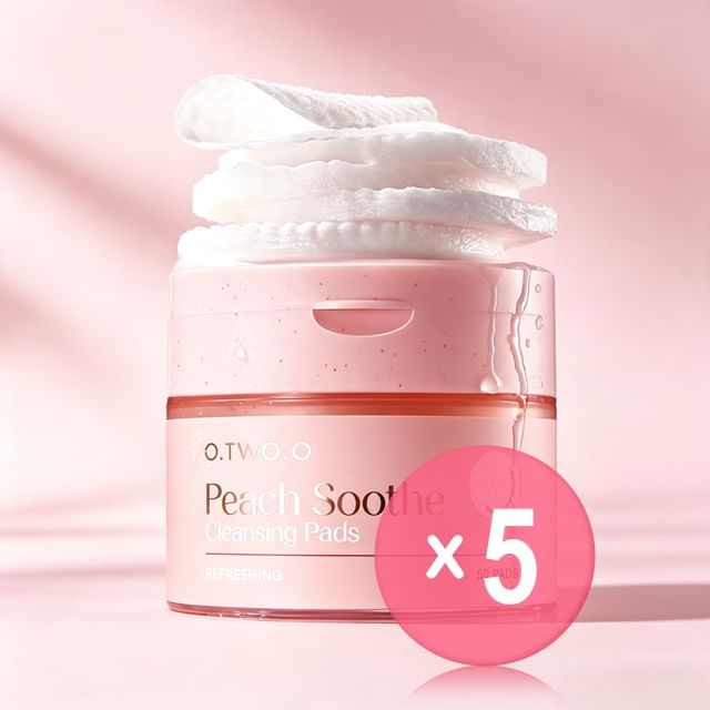 O-TWO-O-Peach Soothe Cleansing Pads 5pcs Bundle Set
