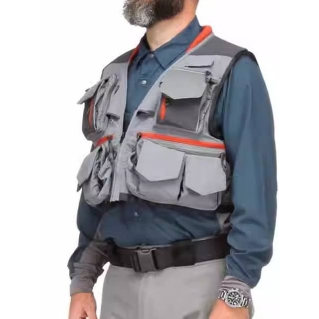 Oakjam-Panel Crop Zip Outdoor Vest