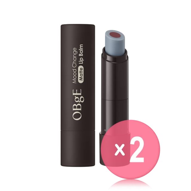 OBgE-Mood Change Matte Lip Balm 2pcs Bundle Set