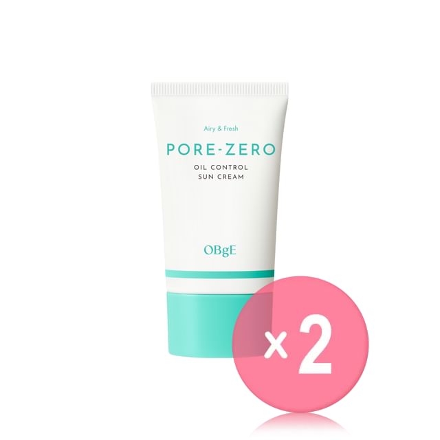 OBgE-Pore Zero Oil Control Sun Cream 2pcs Bundle Set