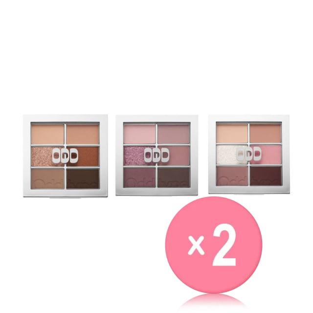 Oddtype-Mute Sleek Eye Palette - 3 Types 2pcs Bundle Set