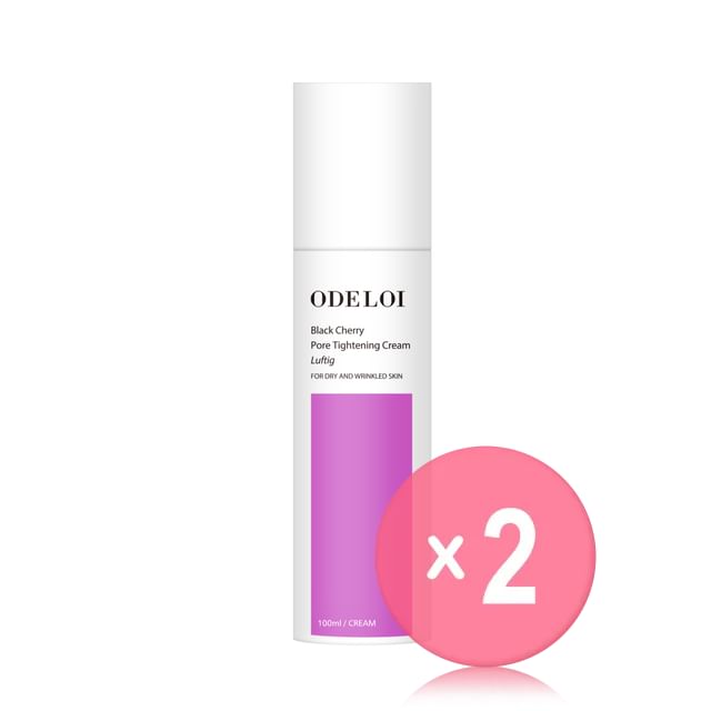 ODELOI-Black Cherry Pore Tightening Cream Luftig 2pcs Bundle Set
