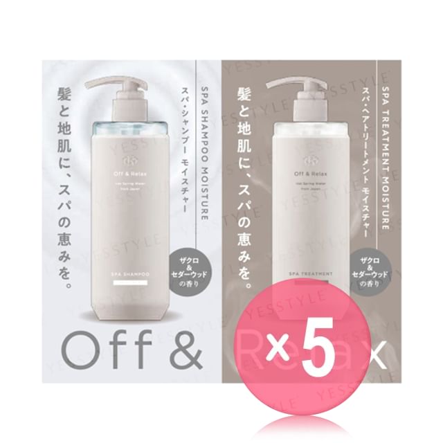 Off - Relax-Spa Shampoo Treatment Moisture Trial Set 5pcs Bundle Set