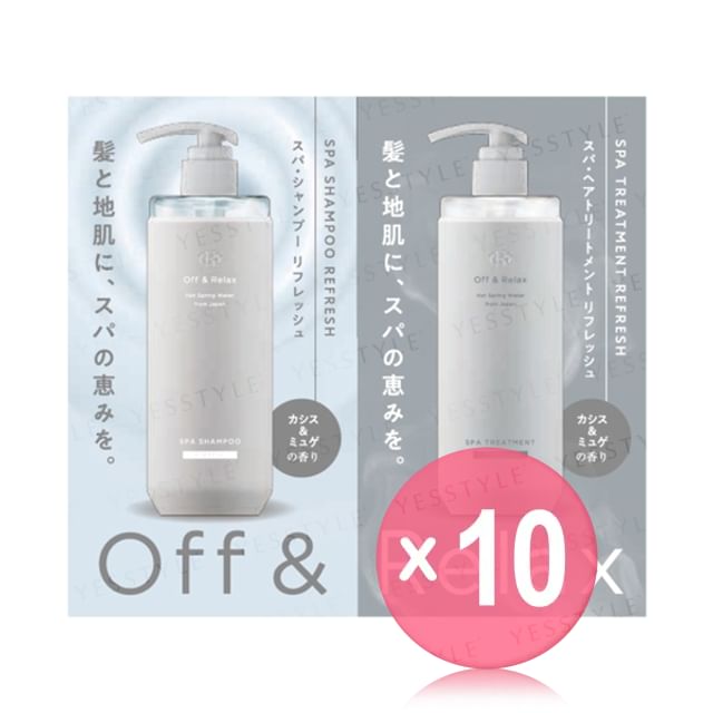 Off - Relax-Spa Shampoo Treatment Refresh Trial Set 10pcs Bundle Set